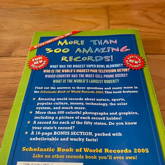 Scholastic Other Scholastic Book Of World Records 205 Poshmark